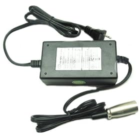 Tempest Direct Output 4 Amp 24 Volt Electric Scooter Charger w/XLR Connector