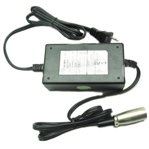 Tempest Direct Output 4 Amp 24 Volt Electric Scooter Charger w XLR Connector by Tempestdirect