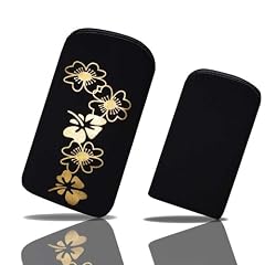 Etui Tasche H�lle Handytasche Schutzh�lle Gold Flower K05 f�r Samsung GT-S5230 Star