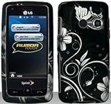 White Flowers Hard Snap On Case Cover Faceplate Protector for LG Banter Tou ....
