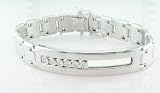 Men's Sliding Diamond ID Bracelet