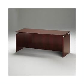 Golden Cherry on Beech Veneer Mayline Napoli 72" Wood Credenza