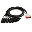Mogami Gold 8 Channel DB25-XLR Male Snake Cable 5 Feet