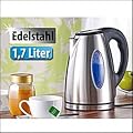 Rosenstein & S�hne Edelstahl-Wasserkocher 1,7 Liter mit Kalkfilter