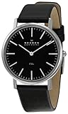 Skagen Men's SK18LSLB Slimline Black Dial Watch
