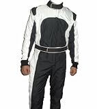 Road Rat Motors Racing Kart Suit - Black/White 2 Extra Small