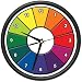 ART TEACHER Wall Clock paint brush art teacher gift