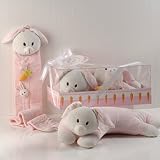 Bailey the Bunny Cashmere Soft Booster Pillow and Growth Chart Gift Set (Set of 12) - Baby Shower Gi