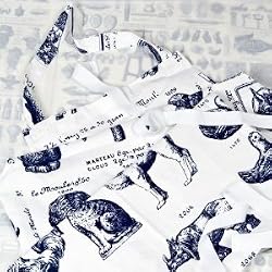 Rococo Print Adult Cotton Apron