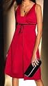 VON APART RASSIGES SATIN-ABEND-KLEID ROT NEU