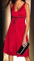 VON APART RASSIGES SATIN-ABEND-KLEID ROT NEU
