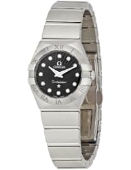 Omega Womens 123.10.24.60.51.001 Constellation 09 Brushed Black Dial Watch