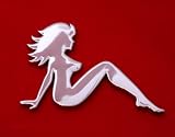 Sexy Girl Chrome 3d Badge Emblem New