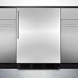 -Built-In Undercounter Refrigerators–Summit ALB753BSSHV 24″ Built In Undercounter All Refrigerator with Aut