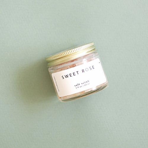 Sweet Rose Sea Salt Scrub Mini Making Kit - Make Salt Scrub with Organic &amp; Natural Ingredients - Hand-packed in California