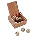 WE Games Wooden Dice Box and 8 Wooden Dice