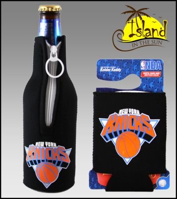 SET OF 2 NEW YORK KNICKS CAN & BOTTLE KOOZIE COOLER