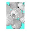 3.5"D Chinese White Paper Lantern Indoor Ball Lights (String of 10)