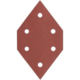 Porter-Cable 767601005 100 Grit Diamond-Shaped Hook & Loop Profile Sanding Sheets - 5 Pack