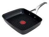 from Tefal Tefal Jamie Oliver Hard Anodised Grill Pan, 29 x 25 cm (Model E9841542)