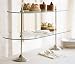 America Retold Antique Nickel and Glass 2-Tier Pastry Stand