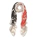 Premium Large Sunflower Print Fashion Scarf Wrap, Beige
