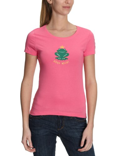 Adelheid Damen Shirt/ T-Shirt  11110210550 / K&uuml;ss mich Leibchen kurzer Arm, Gr.40 (L), Rot Preisvergleich