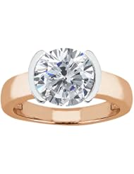 2.00 Ct Round H/I I1 Diamond 18K Rose Gold Ring