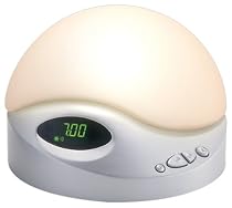 BioBrite Sunrise Clock Advanced Model with White Noise, Pearl