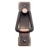 Solid Cast Brass Mission Style Pendant Ring Pull