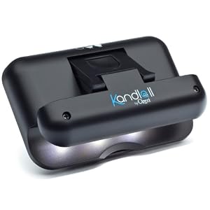 Kandle by Ozeri II LED Book Light in Black — Designed for the Amazon Kindle (fits latest generation Kindle and all models), and other eBook readers