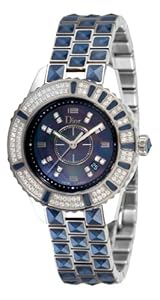 Christian Dior Women CD11311GM001 Christal Diamond Blue Dial Watch