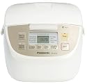 Panasonic SRDE103 5-Cup Uncooked/10-Cup Cooked Rice Cooker,  White Chrome Finish