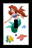 ARIEL THE LITTLE MERMAID SINGLE TOGGLE SWITCH PLATE