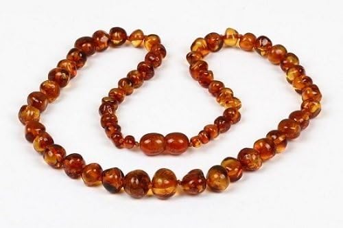 Bouncy Baby BoutiqueTM - AN11 - Adult Honey Certified Authentic Baltic Amber HEALING Necklace