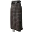 Adi Designs Juniors High Waist Belted Slim Skirt Adi Designs Juniors High Waist Belted Slim Skirt