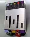 KAPSELHALTER Modell `NES 02´ für NESPRESSO Kapselstangen !!! Kaffee Kapsel Zubehör Regal Ständer Spender Halterung Dispenser Halter Aufbewahrung Wand Wandhalter Kapselständer Kapselspender Discspender Cupständer Alu - Design