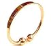 Rumaton Gold Plated Magnetic Therapy Bracelet Copper