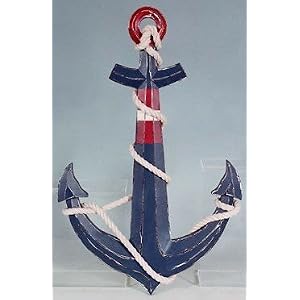 Decorative Wooden Anchor Wall Decor
