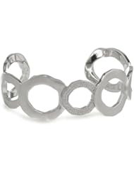 Bronze Multi-Circle Cuff Bracelet, 7.25"
