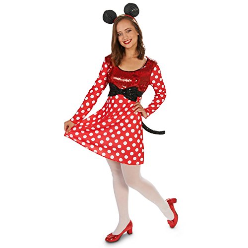 Red & White Mouse Dress Adult Costume