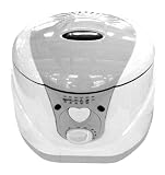 Team - FT 17 - Friteuse 1,5 L huile, cuve amovible revêtement anti-adhésif, 130-190° - Coloris blanc/gris