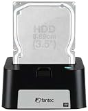 Fantec Docking Station black, f&uuml;r 6,35 cm (2,5 Zoll) und 8,89 cm (3,5 Zoll) SATA HDDs, USB 3.0