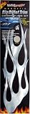 Magnegrafix Big Billet Flame Set Chrome Decals