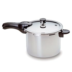 Presto 6 Quart Stainless Steel Pressure Cooker with Colander by Presto