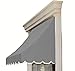 Awntech 5-Feet Nantucket Window/Entry Awning, 56-Inch Height by 48-Inch Diameter, Gray