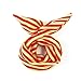 Red Orange Fabric Wrapped Metal Wire Hair Decoration Headband for Lady