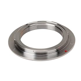 M42 Lens to Canon EOS EF 40D 50D 450D 1000D 5D Adapter: Camera &amp; Photo