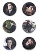 The Twilight Saga: New Moon - Merchandise (6 Piece Button Set - Edward, Jacob & Bella) (Size: 1" each)
