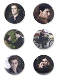 The Twilight Saga: New Moon - Merchandise (6 Piece Button Set - Edward, Jacob & Bella) (Size: 1" each)